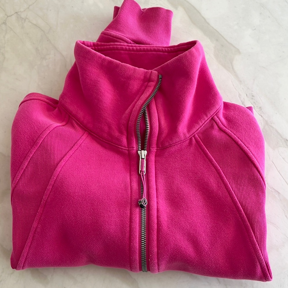 Lululemon Quarter Zip Scuba Sweatshirt Pink Size 4